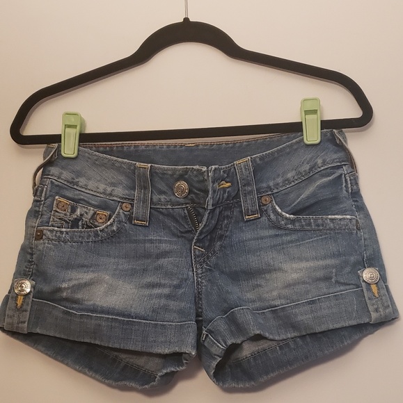 True Religion Lady's Jess Denim Shorts - Picture 1 of 4